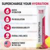 10X Health Electrolytes Powder Drink Mix Strawberry Lemonade w/Potassium, Magnesium & Mediterranean Sea Salt - Sugar-Free Electrolytes Powder - Non-GMO Electrolyte Packets - 30 Stickpacks view 4