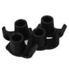 HAPINARY 4pcs Walker Glide Skis - Replacement Sliders for Elderly Walkers and Canes Lightweight Nylon Ski for Smooth Movement and Mud view 1