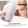 Ipetboom 1set Gauze Finger Toothbrush Boy Girl Oral Cleaner for Teeth Tongue Gauze Material Gentle Gums for Newborns and Boy Girl view 4