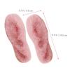 Gogogmee 4 Pairs Warm Insoles Faux Fur Slipper Inserts for Women Men Fluffy Pink Inner Soles for Cold Weather view 2
