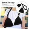 Healvian Forearm Sling Support Brace Breathable Cotton for Arm Injury Elbow Dislocation Wrist Black view 3