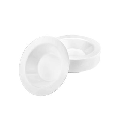 EcoQuality 5 oz Pearl White Round Bowl Elegant Disposable & Reusable Plastic Serving Bowl for Soups, Salads, Desserts & Snacks Sturdy Tableware, Weddings, Parties, Catering, Events (150)
