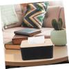 LABRIMP Tissue Box Cover Rectangular Wood Plastic Tissue Holder for Home Office and Public Use Capacity Dispenser for Standard Design view 4
