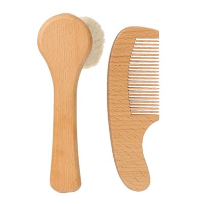 FRCOLOR Boy Girl Bath Brush Set Soft Bristle Hair Wash Comb Set Scalp Brush for Newborns Boy Girl Bath Accessories