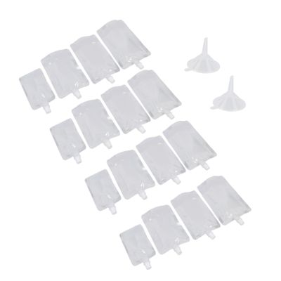 PRETYZOOM 1set Plastic Juice Drink Pouches Straws Disposable Beverage Bags for Parties Festivals and Cold Drinks Leak-resistant and Space-saving Design