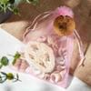 100 Pcs Gift Organza Bags with Drawstring 5x7 Inche Blush Pink for Baby Shower,Christmas,Party Favors,Birthday,Wedding,Bridal Shower,Candy Bar Sheer Fabric Clear Mesh Sachet for Men Jewelry,Candy view 3