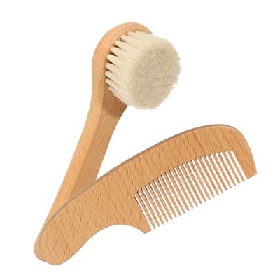 Gogogmee Care Kit Gentle Bristle Brush Hair Washing Shield Brush Set Grooming Tools Newborn Massage Comb