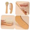 Gogogmee Care Kit Gentle Bristle Brush Hair Washing Shield Brush Set Grooming Tools Newborn Massage Comb view 3