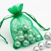 100 Count Gift Organza Bags with Drawstring 5x7 inch Green for Baby Shower,Christmas,Party Favors,Birthday,Wedding,Anniversary,Bridal Shower Sheer Fabric Clear Mesh Ribbon Sachet for Jewelry,Candy view 4