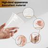 20 oz Clear Disposable Plastic Cups with Straws and Sip Lids, 50 Pack Clear Plastic Tumblers, Heavy-duty Party Glasses, Disposable Cups for Thanksgiving, Halloween, Christmas Party, Sturdy & Food Safe view 4