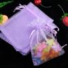 100 Pc Gift Organza Bags with Drawstring 5x7 inch Lilac for Baby Shower,Christmas,Party Favors,Birthday,Wedding,Graduate,Bridal Shower Sheer Fabric Clear Mesh Tulle Sachet for Jewelry,Candy,Lashes view 3
