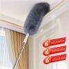 Extra-Long Retractable Duster Bendable Head Washable Brush High Ceilings Fans Furniture Car Reusable Cleaning Tool(Gray) view 4