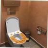 RORPOIR Elongated Padded Toilet Seat Thermal Washable Cotton Velvet Cover for Bathroom view 3