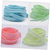 BESPORTBLE 5pairs Fluorescent for Sneakers Vibrant Replacement Straps for Stylish Footwear for Parties and Night Events view 2