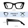 resjok Reading Glasses for women-3Pack Blue Light Blocking Computer Readers with Spring Hinge Fashion Eyeglasses(Mix2, 2.0x) view 3