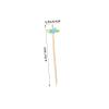 GRIRIW 100pcs Flower Cocktail Garnish Toothpicks Elegant Skewers for Appetizers Wedding and Party Decorations Fancy Satin view 2