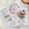 Personalized Eco-Friendly Wildflower Seed Packets Custom Kraft Envelopes Rustic Floral Seed Storage Pockets Perfect Wedding Favors & Bridal Gifts for Garden Office Party Favors Supplies (Style B) view 3