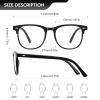 ZEHEXA Reading Glasses for Women Men Lightweight Blue Light Blocking Readers Fashion Computer Eye Glasses Frames - 5 Pack Anti Glare UV Cheaters 0.75 view 2