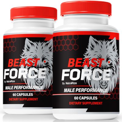 (2 Pack) Beast Force for Men, Official BeastForce Male Formula, Powerful Blend to Support Lasting Energy, Stamina and Peak Performance, All-Natural Best Force Pastillas Review (120 Capsules)