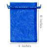 100 Count Gift Organza Bags Drawstring 4x6 inch Royal Blue for Jewelry,Candy Sheer Fabric Clear Mesh Tulle Plain Rope Sachet for Baby Shower,Christmas,Party Favors,40th Birthday,Wedding,Bridal Shower view 2