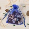 100 Count Gift Organza Bags Drawstring 4x6 inch Royal Blue for Jewelry,Candy Sheer Fabric Clear Mesh Tulle Plain Rope Sachet for Baby Shower,Christmas,Party Favors,40th Birthday,Wedding,Bridal Shower view 3
