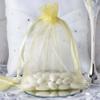 100 Piece Gift Organza Bags with Drawstring 5x7 inch Yellow for Jewelry,Candy Sheer Fabric Clear Mesh See Through Sachet for Baby Shower,Christmas,Party Favors,Baby Girl Birthday,Wedding,Bridal Shower view 4