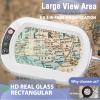 12X Large Magnifying Glass with Light and Stand, Real Glass, 5 Color Modes Stepless Dimmable Arm Swing LED Floor Lamp, 3-in-1 Hands-Free Lighted Magnifier for Reading Painting Craft Close Work White view 2