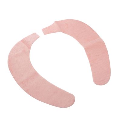 HOMSFOU Warm Toilet Seat Pads Soft Flexible Odorless Fit Machine Washable Pink