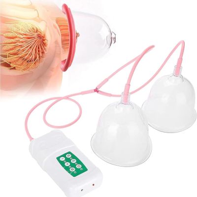 BGHJIKGFS Breast Development Massage Machine with 2 Modes and 3 Level of Strength Adjustable, Promote Breast Growth Sutible for Flat Breasts(L 13.5cm (Cd Cup))