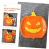 SEWOART 20pcs Halloween Pumpkin Plates Disposable Pumpkin Party Dinner Plates for Halloween Gatherings for Desserts Snacks view 4