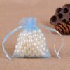 100 Pc Gift Organza Bags with Drawstring 5x7 inch Baby Blue for Jewelry,Candy,Soap Sheer Fabric Clear Mesh Sachet for Baby Shower,Christmas,Party Favors,Kids Birthday,Rustic Wedding,Bridal Shower,Xmas view 4
