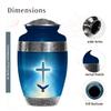 Cross Urn for Ashes for Women, Large Urns for Human Ashes Adult Man, Funeral Cremation Urns for Human Ashes (Size:- 10 Inch) view 2