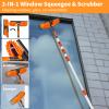 30 FT High Reach Duster Kit with 4-30 FT Extension Pole,High Ceiling Dusting and Window Cleaning Kit with Telescopic Pole,Window Washer & Squeegee,for Cleaning High Ceiling Fan, Furniture, Blinds view 4