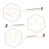 BATHVEVE 3pcs Decorative Wreath Frames for Christmas Home Decor Flower Wreath for Crafting Unique Garlands Smooth for Easy Handling view 2