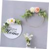 BATHVEVE 3pcs Decorative Wreath Frames for Christmas Home Decor Flower Wreath for Crafting Unique Garlands Smooth for Easy Handling view 3