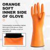 North Tower Heavy Duty Black Rubber Gloves for Cleaning - Non-Slip Grip Palm, Thick Household Gloves for Women, Kitchen Dishwashing, Car Washing, Mechanical Maintenance(XL-3 Pair) view 3