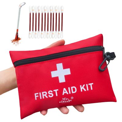 152 Piece Small First Aid Kit, Travel Size First Aid Kit TSA Approved, Mini Forst aid kit for Home, Car, Travel, Camping, Truck, Sports, Office, Hiking Med Kit for Backpack;