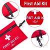 152 Piece Small First Aid Kit, Travel Size First Aid Kit TSA Approved, Mini Forst aid kit for Home, Car, Travel, Camping, Truck, Sports, Office, Hiking Med Kit for Backpack; view 4