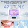 2025 Ultrasonic Retainer Cleaner for Dentures & Aligner, Durable Removable Base and Top Cover, Denture Cleaner Machine with 4 Modes for Mouth Guards, Jewelry, Rings, etc (White) view 4