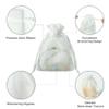 QIANF 20 Pcs White Small Organza Bags 3X4 inch for Wedding Favors with Drawstring, Mini Mesh Gift Bags Jewelry Pouch for Candy Bridal Shower Party Favor Baby Shower Christmas view 2