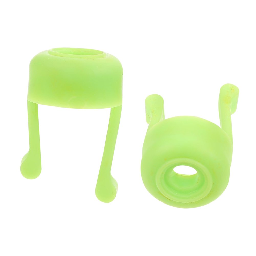 2Pcs Silicone Eye Drop Guides for Home Use, Spiral Green