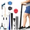 10 Piece Hip Kit for Seniors Recovery Kit with Reacher Grabber, Sock Helper, Dressing Stick, Shoehorn, Loofah, Back Scratcher, Leg Lifter and Massage Ball Ideal for Hip or Knee Surgery Recovery view 1