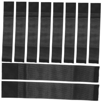 Holibanna 10pcs Memorial Mourning Arm Band Black Elastic Funeral Armband for Soccer Police Memorial Service