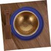 ibasenice Buddhist Sound Bowl Mat Handmade Cushioned Pad for Meditation Yoga Durable Blue Cushion for Singing Bowls Lightweight and Portable Accessory view 4