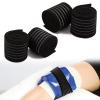 4-Pack Elastic Ice Pack Straps with Hook & Loop, 35.5"x2" Reusable Fastening Bands for Cold/Hot Therapy, Comes with Adjustable Extension Straps,Reusable Ice Belt Extender (Black) view 1