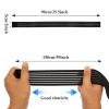 4-Pack Elastic Ice Pack Straps with Hook & Loop, 35.5"x2" Reusable Fastening Bands for Cold/Hot Therapy, Comes with Adjustable Extension Straps,Reusable Ice Belt Extender (Black) view 2
