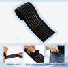4-Pack Elastic Ice Pack Straps with Hook & Loop, 35.5"x2" Reusable Fastening Bands for Cold/Hot Therapy, Comes with Adjustable Extension Straps,Reusable Ice Belt Extender (Black) view 3