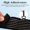 4-Pack Elastic Ice Pack Straps with Hook & Loop, 35.5"x2" Reusable Fastening Bands for Cold/Hot Therapy, Comes with Adjustable Extension Straps,Reusable Ice Belt Extender (Black) view 4