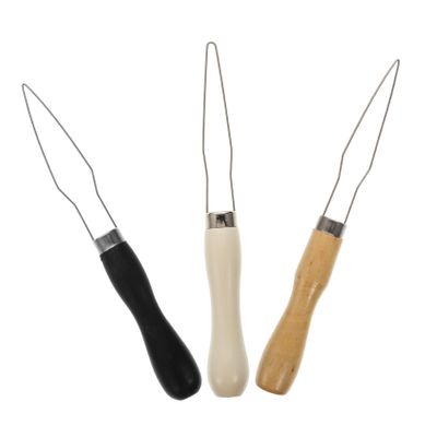 IWOWHERO 3pcs Button Pulling Tool Easy Buttoning Aid for Dexterity and Arthritis Smooth Wire Loop for Effortless Fastening Durable Plastic Handle