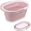 ONwngXW Mop Bucket for Tourism Outdoor Fishing Promotion Camping Car Wash Bucket Foldable Bucket Save Space Folding Laundry Tub PP Portable(Pink) view 1
